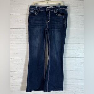 Disclosure straight leg stitching blue dark  jeans size 17/33